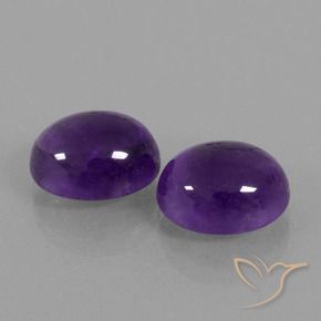 8.43 ct natürliche Mittelviolett Amethyst-Edelsteine, Oval, Transparent