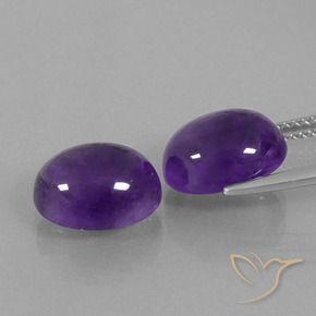 8.43 ct natürliche Mittelviolett Amethyst-Edelsteine, Oval, Transparent