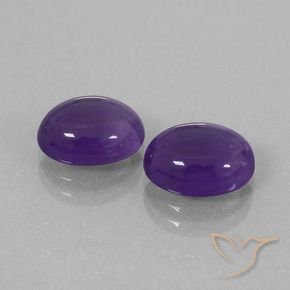5.40 ct natürliche Mittelviolett Amethyst-Edelsteine, Oval, Transparent