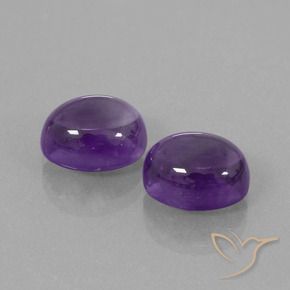 6.68 ct natürliche Mittelviolett Amethyst-Edelsteine, Oval, Transparent