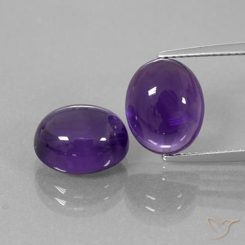 9.22ctw Natürlicher Mittelviolett Amethyst, Oval, Transparent