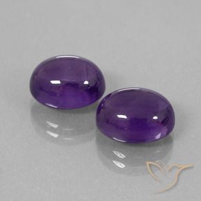 9.22 ct natürliche Mittelviolett Amethyst-Edelsteine, Oval, Transparent