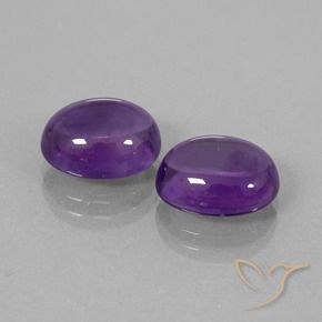 7.64 ct natürliche Mittelviolett Amethyst-Edelsteine, Oval, Transparent