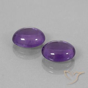 6.69 ct natürliche Mittel-helles Violett Amethyst-Edelsteine, Oval, Transparent