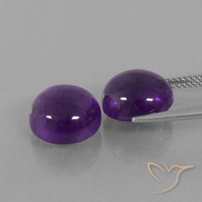 11.04 ct natürliche Mittelviolett Amethyst-Edelsteine, Runden, Transparent