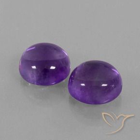 10.21 ct natürliche Mittelviolett Amethyst-Edelsteine, Runden, Transparent