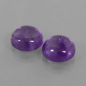 9,66 ct natürliche Mittelviolett Amethyst-Edelsteine, Rund Schliff, Transparent