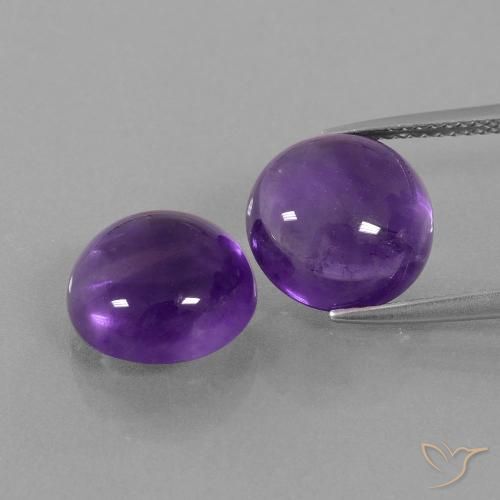 10.07ctw Natürlicher Mittelviolett Amethyst, Runden, Transparent