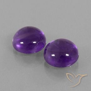10.07 ct natürliche Mittelviolett Amethyst-Edelsteine, Runden, Transparent