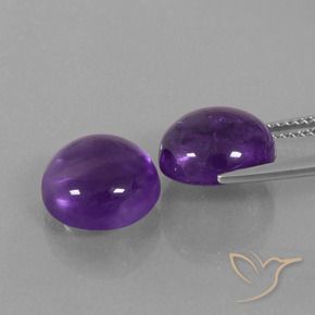 10.07 ct natürliche Mittelviolett Amethyst-Edelsteine, Runden, Transparent