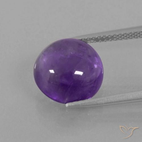 5.61ct Natürlicher Mittel-helles Violett Amethyst, Runden, Transparent