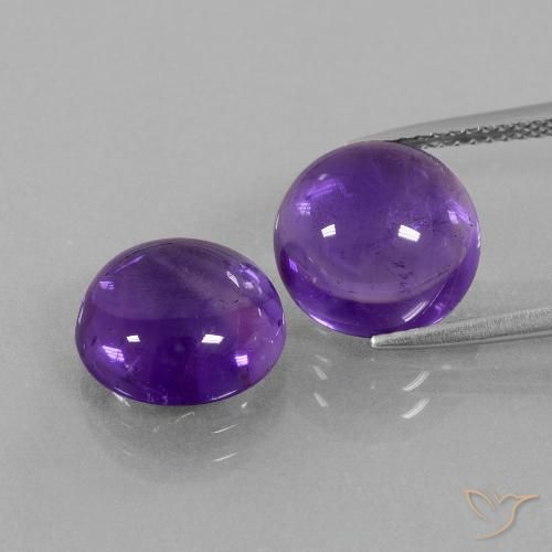 9.45ctw Natürlicher Mittelviolett Amethyst, Runden, Transparent