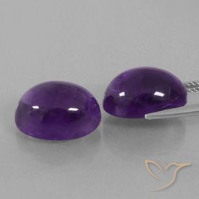 15.79 ct natürliche Mittel-helles Violett Amethyst-Edelsteine, Oval, Transparent
