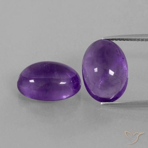 12.72ctw Natürlicher Mittel-helles Violett Amethyst, Oval, Transparent