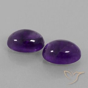 13.46 ct natürliche Mittel-helles Violett Amethyst-Edelsteine, Oval, Transparent