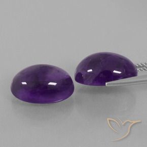13.46 ct natürliche Mittel-helles Violett Amethyst-Edelsteine, Oval, Transparent