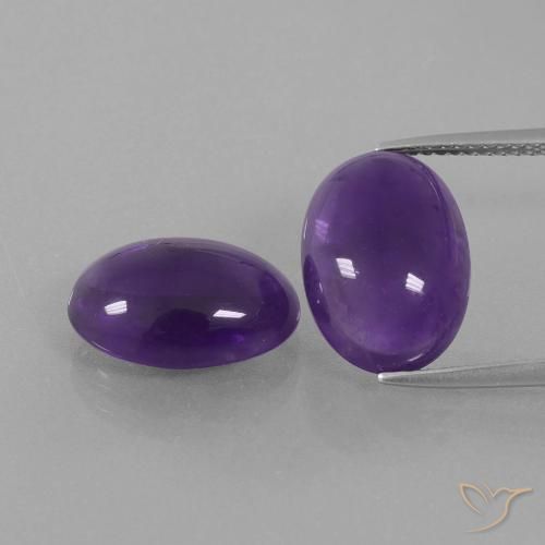 10.88ctw Natürlicher Mittelviolett Amethyst, Oval, Transparent