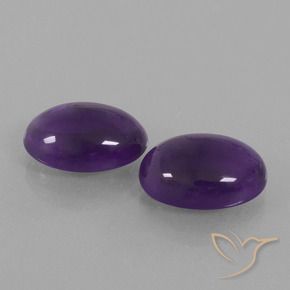 10.88 ct natürliche Mittelviolett Amethyst-Edelsteine, Oval, Transparent