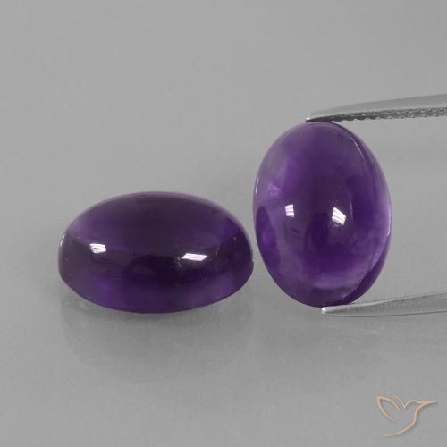 13.08ctw Natürlicher Mittel-helles Violett Amethyst, Oval, Transparent