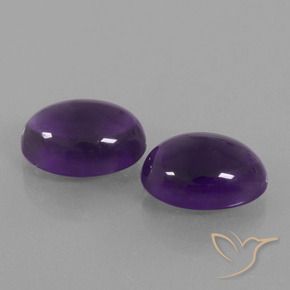 13.08 ct natürliche Mittel-helles Violett Amethyst-Edelsteine, Oval, Transparent