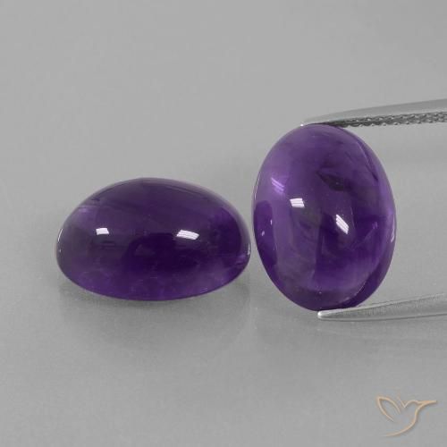 13.17ctw Natürlicher Mittel-helles Violett Amethyst, Oval, Transparent