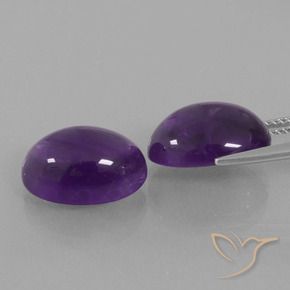 13.17 ct natürliche Mittel-helles Violett Amethyst-Edelsteine, Oval, Transparent