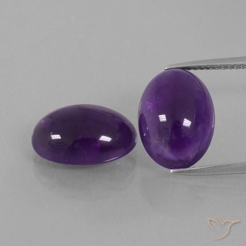 11.60ctw Natürlicher Mittel-helles Violett Amethyst, Oval, Transparent