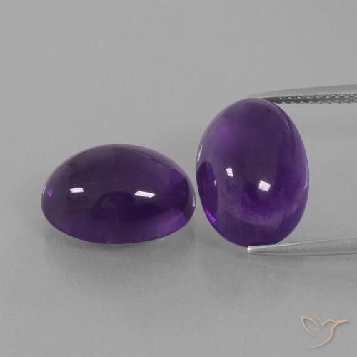 13.47ctw Natürlicher Mittel-helles Violett Amethyst, Oval, Transparent