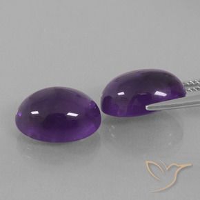 13.47 ct natürliche Mittel-helles Violett Amethyst-Edelsteine, Oval, Transparent