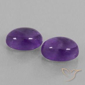 13.75 ct natürliche Mittel-helles Violett Amethyst-Edelsteine, Oval, Transparent