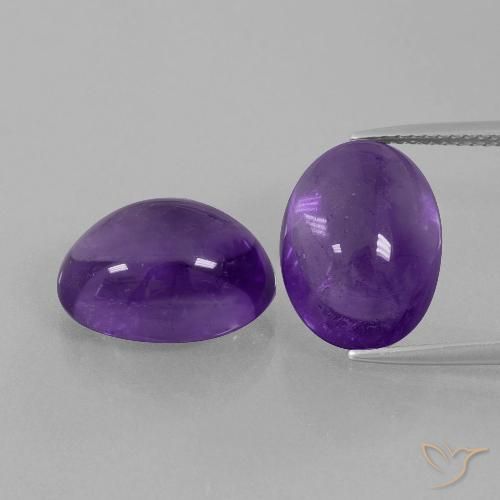 13.74ctw Natürlicher Mittelviolett Amethyst, Oval, Transparent