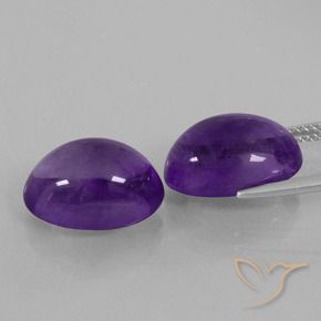 13.74 ct natürliche Mittelviolett Amethyst-Edelsteine, Oval, Transparent