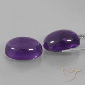 14.02 ct natürliche Mittel-helles Violett Amethyst-Edelsteine, Oval, Transparent