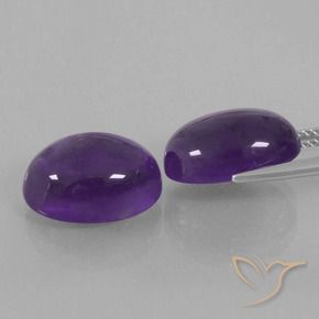 13.76 ct natürliche Mittelviolett Amethyst-Edelsteine, Oval, Transparent