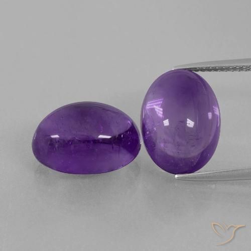 14.20ctw Natürlicher Mittel-helles Violett Amethyst, Oval, Transparent