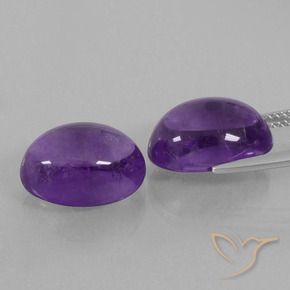 14.20 ct natürliche Mittel-helles Violett Amethyst-Edelsteine, Oval, Transparent
