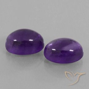 15.15 ct natürliche Mittelviolett Amethyst-Edelsteine, Oval, Transparent