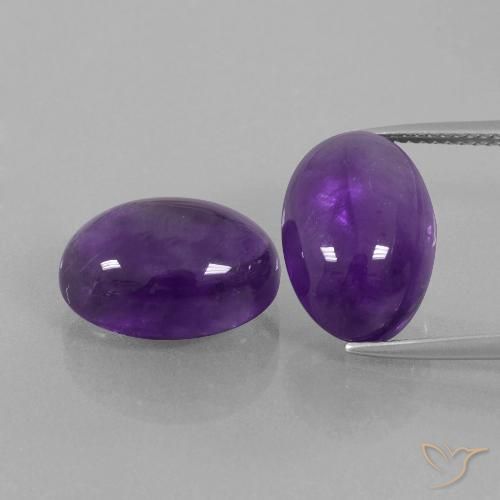 14.49ctw Natürlicher Mittelviolett Amethyst, Oval, Transparent