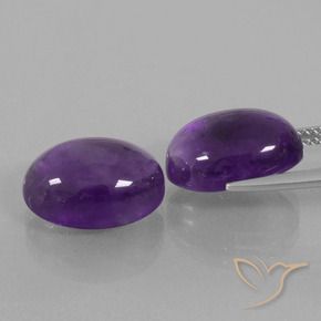14.49 ct natürliche Mittelviolett Amethyst-Edelsteine, Oval, Transparent