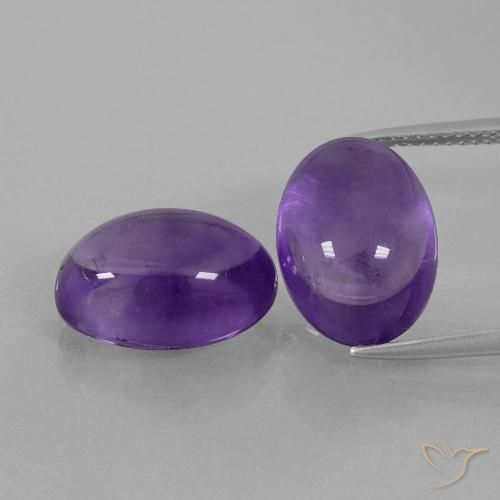 14.52ctw Natürlicher Mittelviolett Amethyst, Oval, Transparent