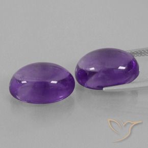 14.52 ct natürliche Mittelviolett Amethyst-Edelsteine, Oval, Transparent