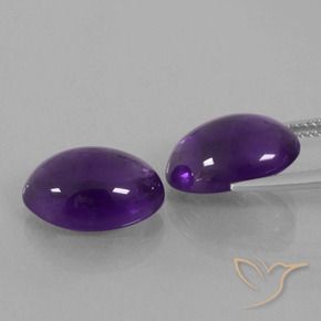 10.89 ct natürliche Mittelviolett Amethyst-Edelsteine, Oval, Transparent