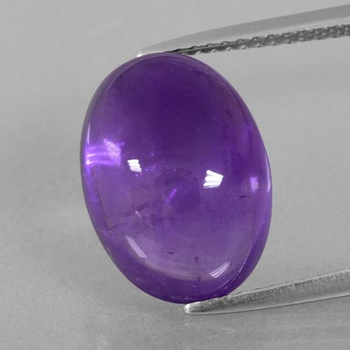 9,17 ctw natürlicher Mittel-helles Violett Amethyst, Oval Schliff, Transparent