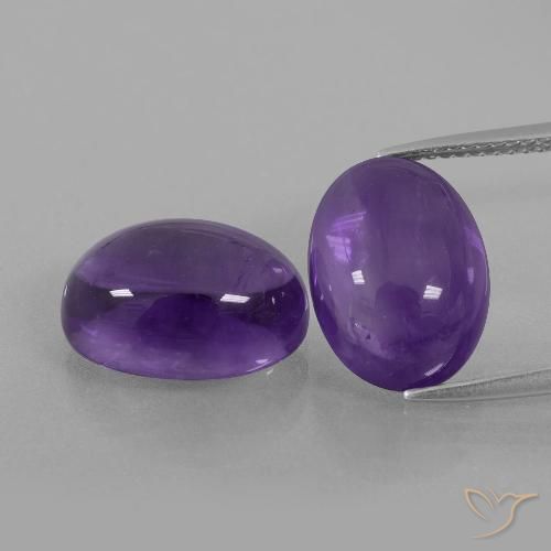 13.76ctw Natürlicher Mittelviolett Amethyst, Oval, Transparent