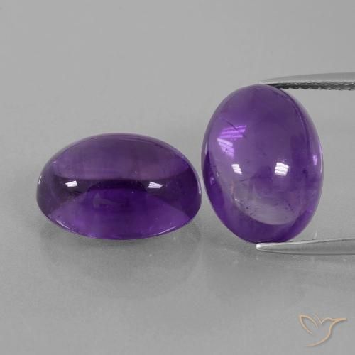 14.45ctw Natürlicher Mittelviolett Amethyst, Oval, Transparent