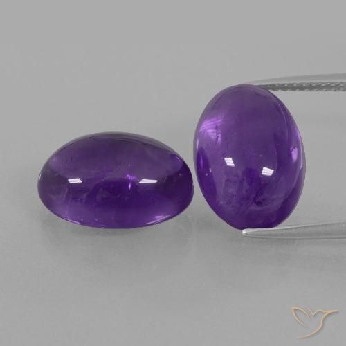 13.97ctw Natürlicher Mittelviolett Amethyst, Oval, Transparent