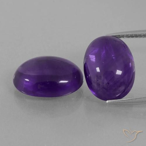 11.63ctw Natürlicher Mittelviolett Amethyst, Oval, Transparent