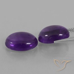 11.63 ct natürliche Mittelviolett Amethyst-Edelsteine, Oval, Transparent