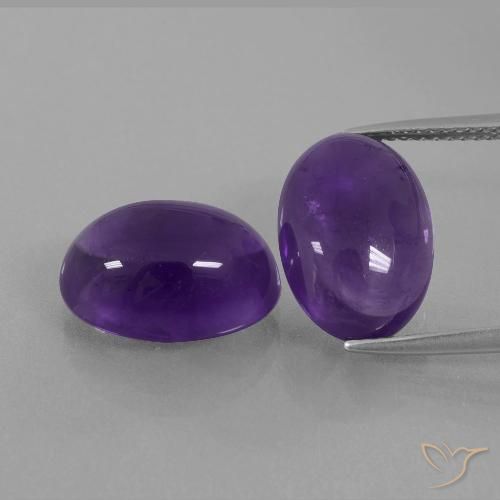 12.94ctw Natürlicher Mittelviolett Amethyst, Oval, Transparent