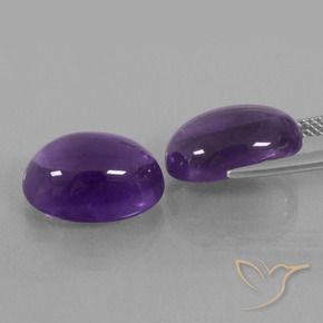 12.94 ct natürliche Mittelviolett Amethyst-Edelsteine, Oval, Transparent